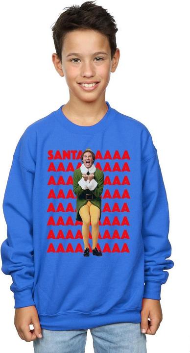 Actual product image Elf Boys Buddy Santa Scream Sweatshirt (140, 146)