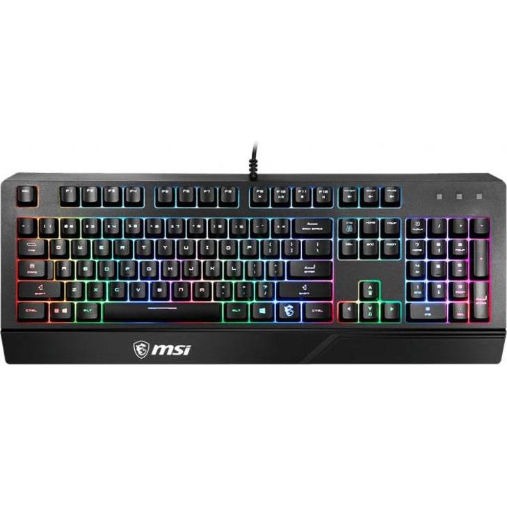 MSI Clavier Gamer Vigor Gk20 RGB (Noir) (Francese, Cablato), Tastiera, Nero