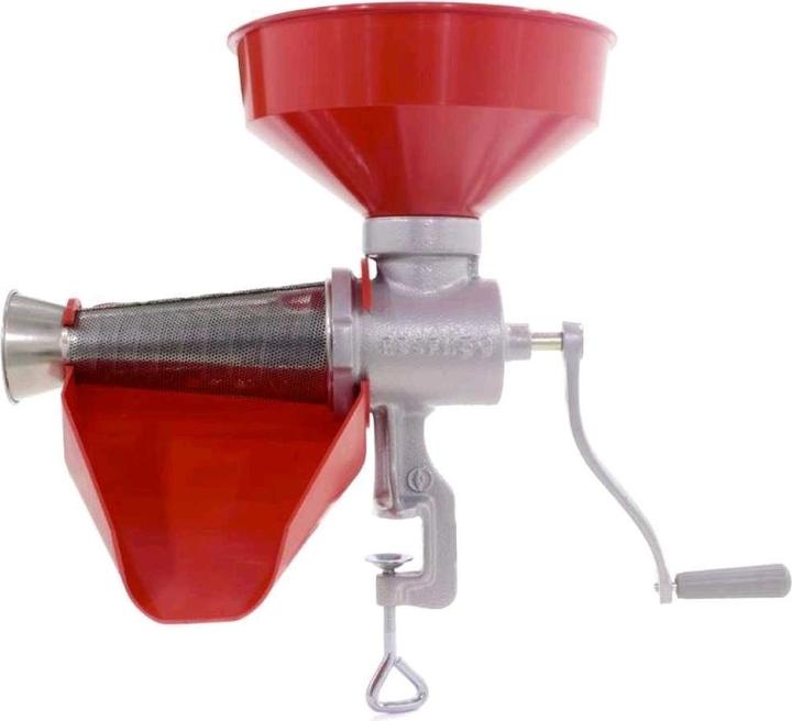 Actual product image Reber N N5 Manual tomato press Plastic funnel and drip channel