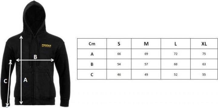 Produktbild Masters Kapuzenjacke mit Reissverschluss (M)