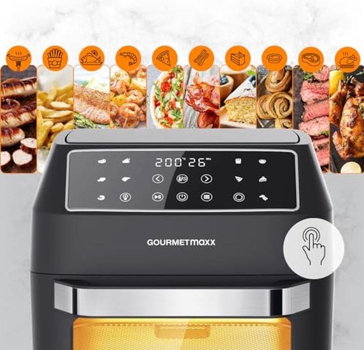 Actual product image Gourmetmaxx Heissluftfritteuse mit 10 Funktionen und Zubehörset