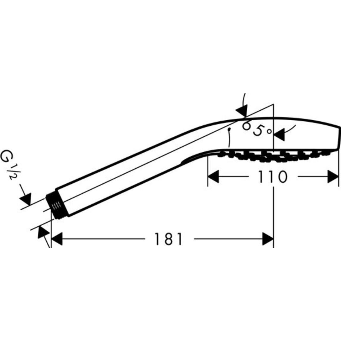 Thumbnail - hansgrohe, Duschbrause, Croma S 110 (1 Strahlarten, 16 l/min)