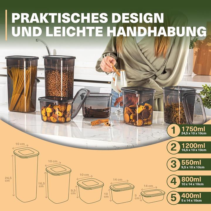 Actual product image Viwares 30 storage jar set "Peggy"