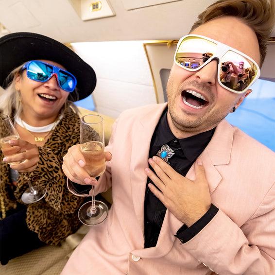 Immagine prodotto Pit Viper L'ottica di volo di Miami Nights (Notti di Miami, Antracite, Blu)