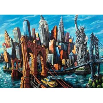 Thumbnail - Ravensburger Welkom in New York Jigsaw puzzle 1000 pc(s) Landscape (1000 Teile)