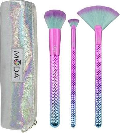 Actual product image Royal & Langnickel Moda Full Size Prismatic Radiance 4pc Makeup Brush Set (Set)