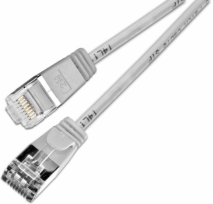 Image du produit Lightwin Câble Slim Pach : F/FTP, 7.5m, gris (U/FTP, CAT6, 7.50 m)