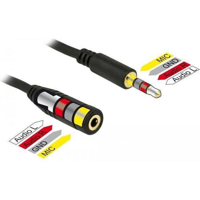 Thumbnail - Delock 3.5mm Klinke – 3.5mm Klinke (5 m, 3.5mm Klinke (AUX)), Audio Kabel