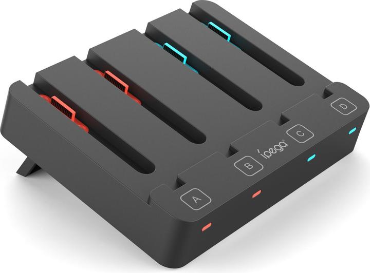 iPega SW2081 Charger Dock for JoyCon Controllers Nintendo Switch 1/2 Black