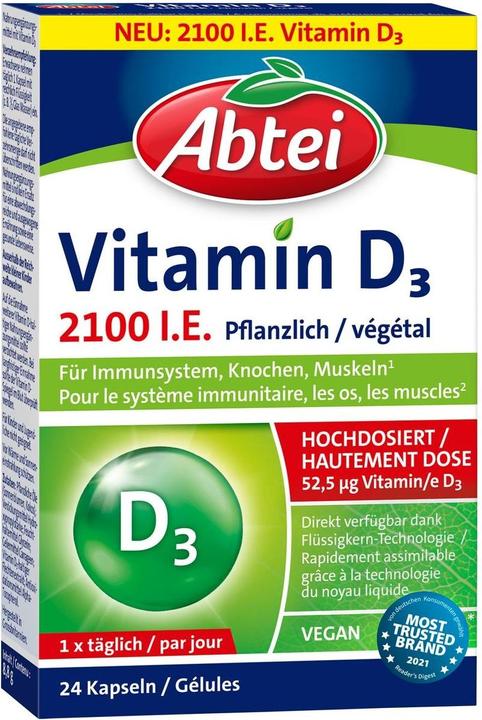 Immagine prodotto Abtei Vitamina D3 Caps a base di erbe (24 Pezzo/i, Pillole, 500 g)
