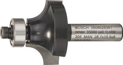 Actual product image Bosch Professional Zubehör Rounding cutter, 8 mm, R1 6 mm, L 13.2 mm, G 53 mm