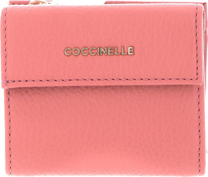 Actual product image Coccinelle Metallic Soft Mini Wallet Grainy Leather