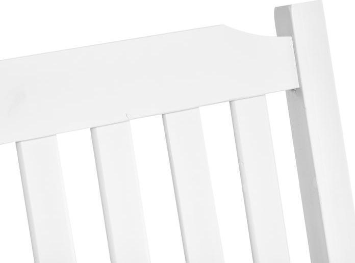 Image du produit Swisshandel24 Balançoire de jardin Banc suspendu pour 2 personnes Bois massif Patio Terrasse Jardin Blanc 117 x