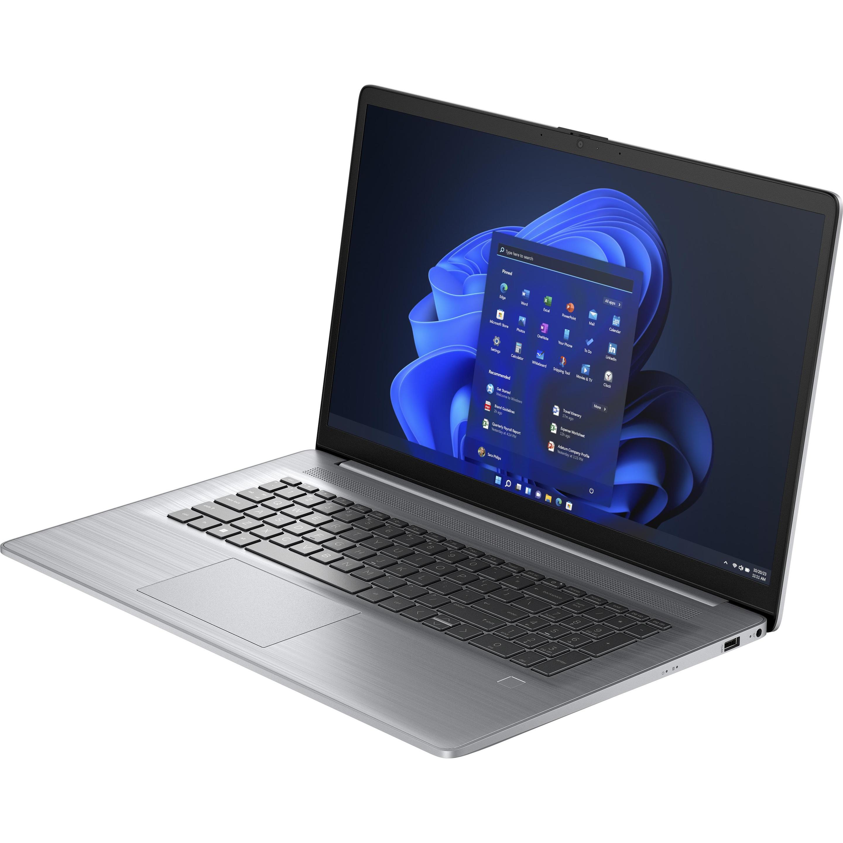 HP 470 G10 (17.30", Intel Core i5-1334U, 16 GB, 1000 GB, DE), Notebook, Silber