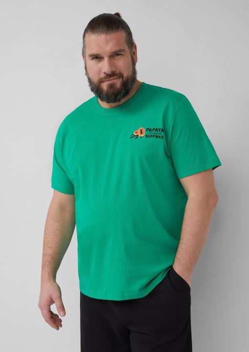 Produktbild S.Oliver T-Shirt Baumwoll-T-Shirt im Relaxed Fit mit Front- und Rückenprint (XXL)