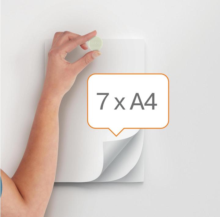 Actual product image Nobo Magnet round 32mm 1915301 white 10 pieces (10 x)