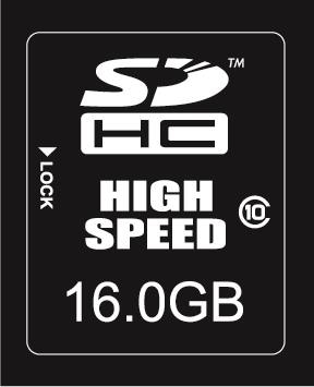 Actual product image Nikon SDHC memory card Class 10 (16 GB, SDHC, U1)