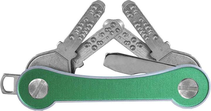 Actual product image Keycabins Key organizer KCAFS1.5 aluminum frame S1 green