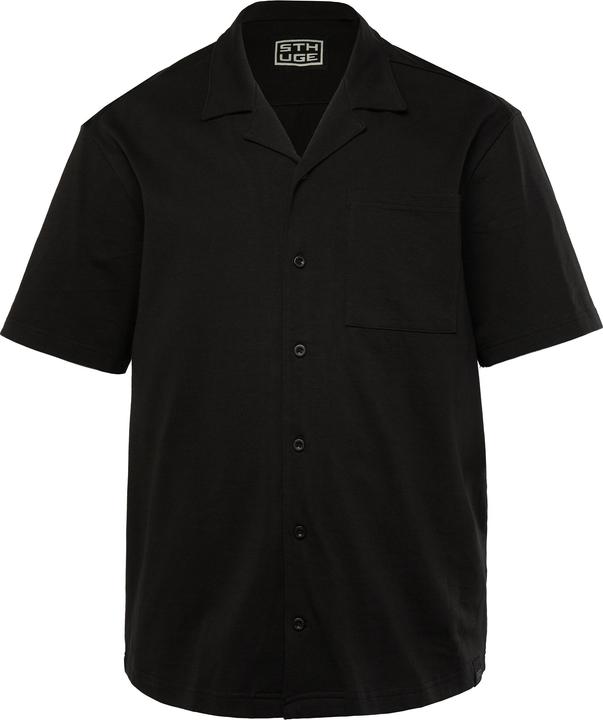 Immagine prodotto Sthuge Jerseyhemd, Halbarm, Kuba-Kragen, kastiger Oversize-Fit (7XL)