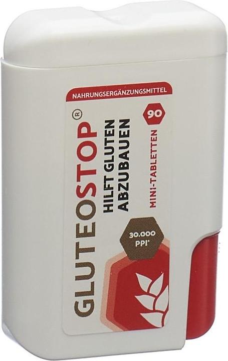 Produktbild Gluteostop Chrisana GluteoStop hilft Gluten abbauen 90 MiniTabl. (90 Stück, Tabletten, 25 g)