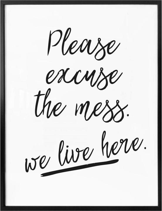 Image du produit Trenddeko Please excuse the mess (30 x 40 cm)