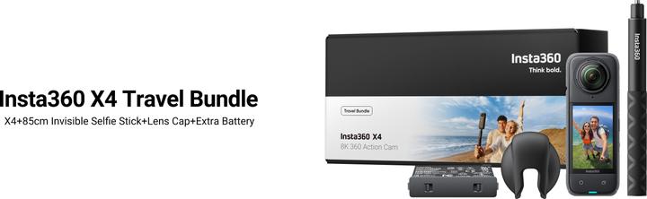 Produktbild Insta360 X4 Travel Bundle (30p, Bluetooth, WLAN)