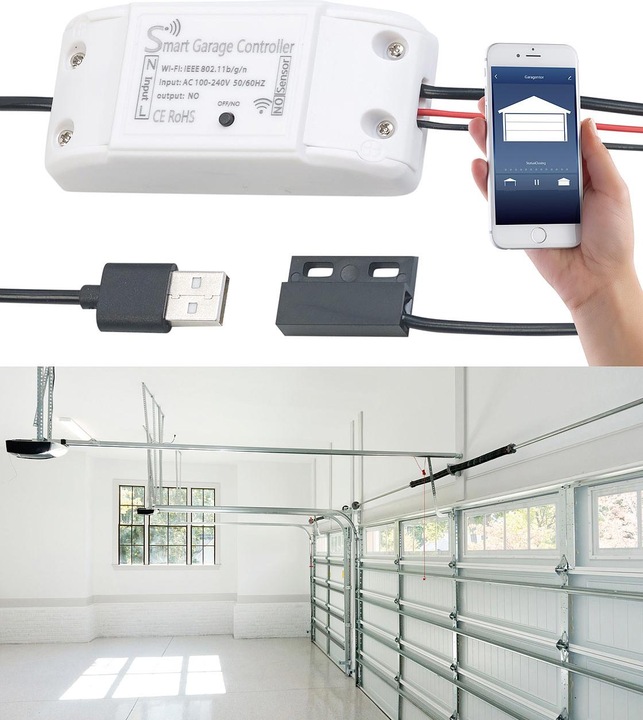 VisorTech Commande de porte de garage WLAN avec app (Bouton de porte)