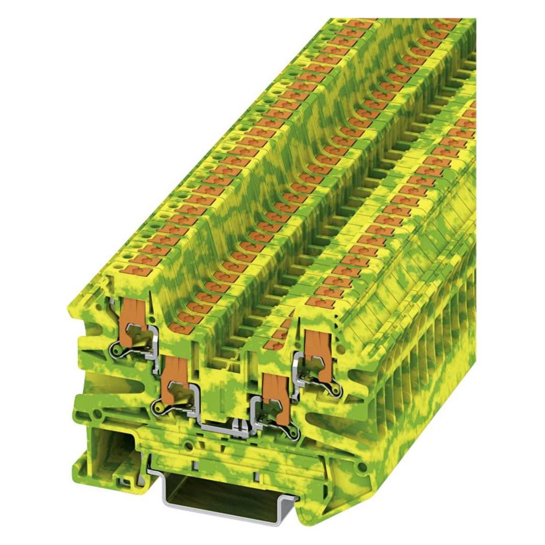 Phoenix Contact Ground modular terminal block - PTV 2,5-, Elektronikzubehör + Gehäuse, Grün, Gelb