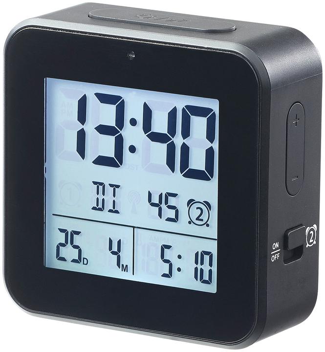 Produktbild Infactory Funkwecker mit 2 Weckzeiten & Hygro-/Thermometer
