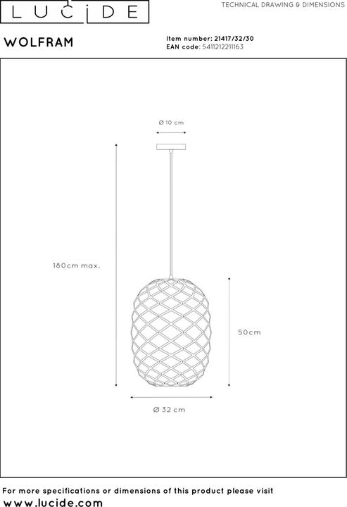 Produktbild Lucide Wolfram (E27)