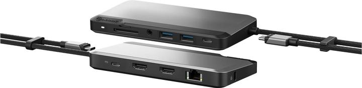 Productafbeelding Alogic USB-C Dock voor twee schermen MX2 Lit (USB-C, 10 Havens)