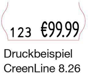 Actual product image Creenline Price labeller CL 8.26 3/5 max. number of print lines: 1 print line number of characters p...