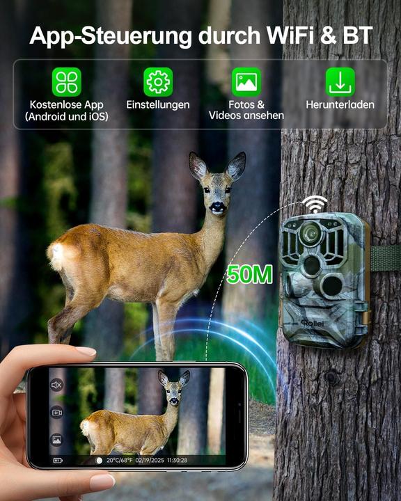 Produktbild Rollei Wildkamera 4K WiFi