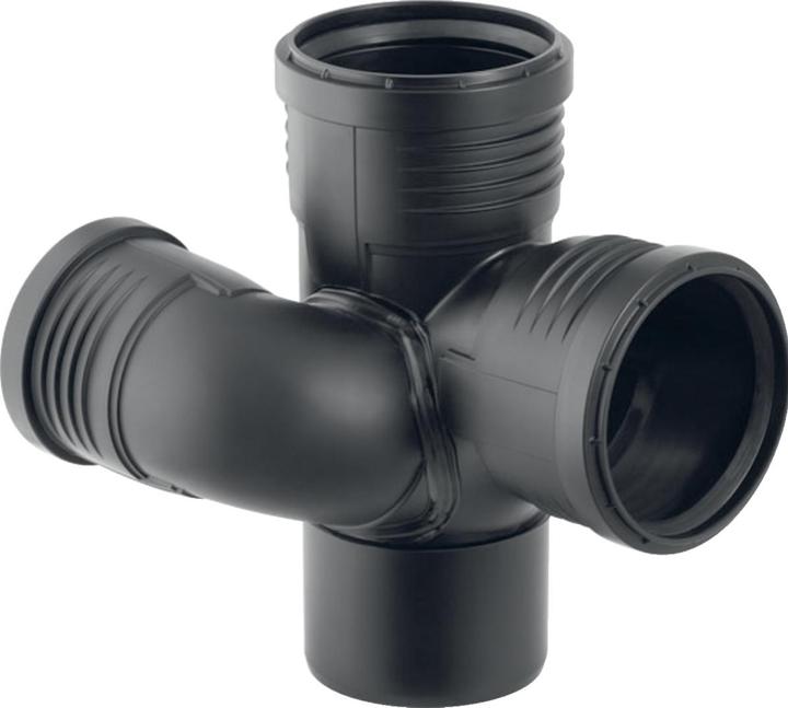 Actual product image Geberit Silent-PP Shaft bend branch 87.5° right 90mm/75mm/90mm