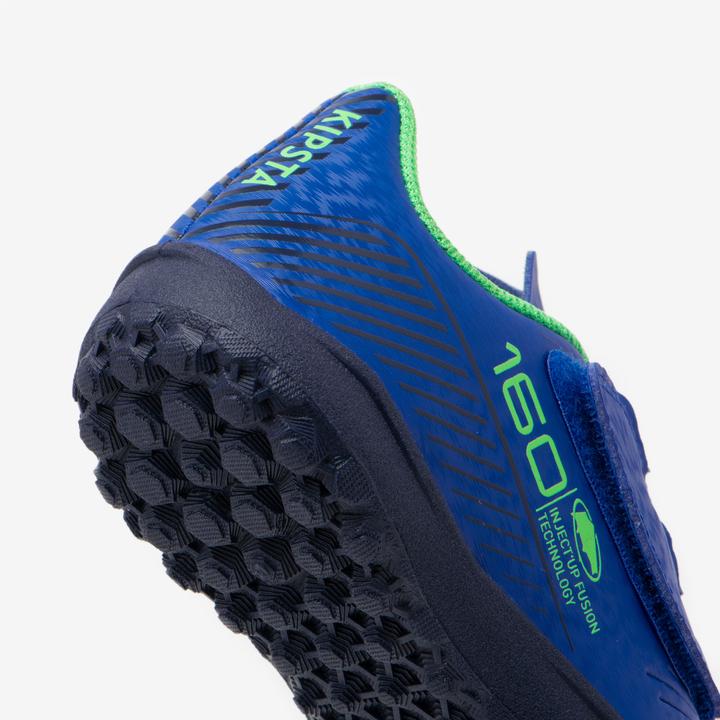 Immagine prodotto Kipsta Scarpe da calcio da bambino con chiusura a velcro - 160 Easy Turf blu (34)