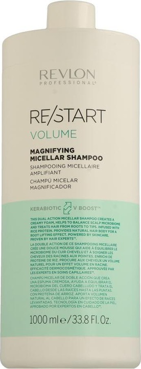 Actual product image Revlon Professional RE/START VOLUME - Magnifying Micellar Shampoo (1000 ml, Liquid shampoo)