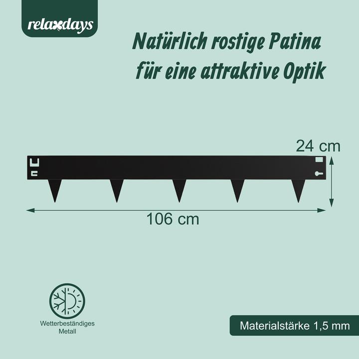 Productafbeelding Relaxdays Rasenkanten-Set