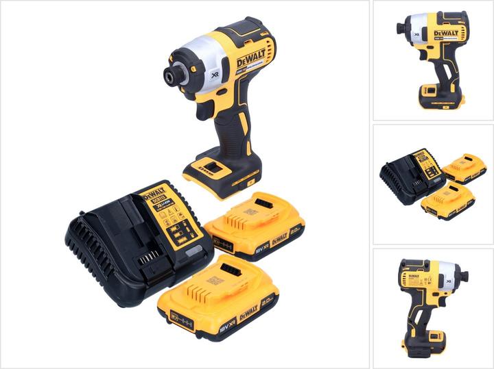 Produktbild DeWalt DCF 887 D2 Akku Schlagschrauber 18 V 205 Nm 1/4" Brushless + 2x Akku 2,0 Ah + Ladegerät