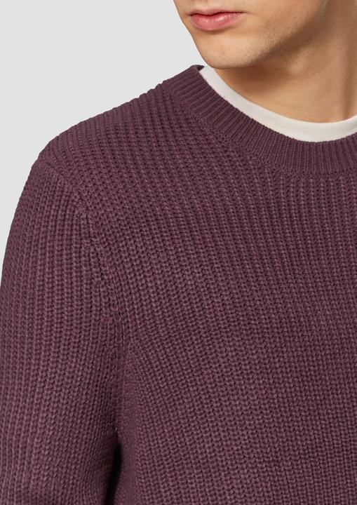 Produktbild S.Oliver Strickpullover Strickpullover mit Rippstruktur (L)