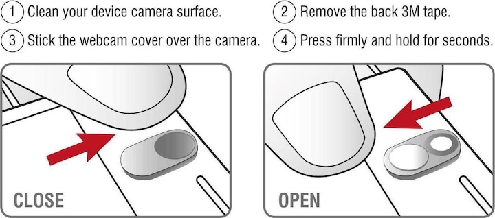 Actual product image Delock Webcam Cover 3er Set