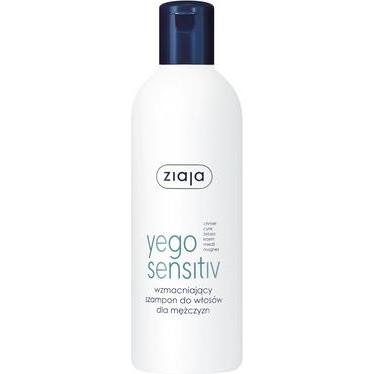 Ziaja Uomo Shampoo, Yego Sensitive Shampoo Rinforzante Per 300Ml (Shampoo Liquido, 300 Ml)