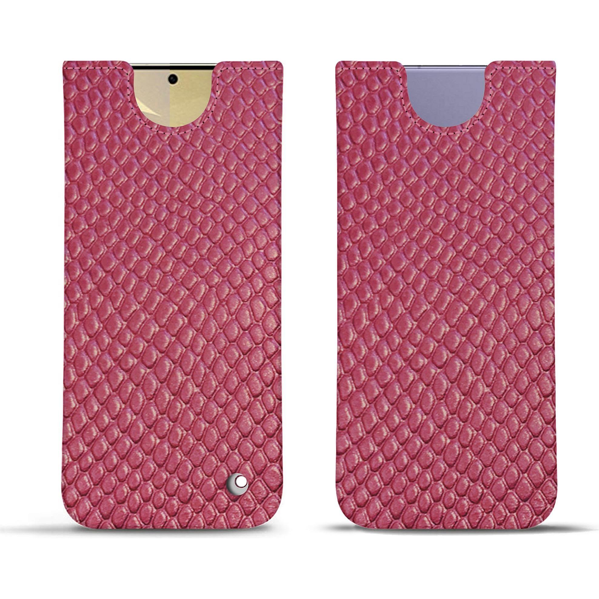 Noreve Lederschutzhülle (Samsung Galaxy S24+), Smartphone Hülle, Rosa