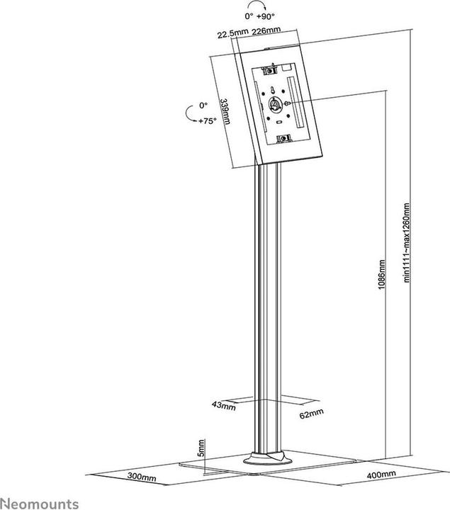 Produktbild Neomounts Bodenständer