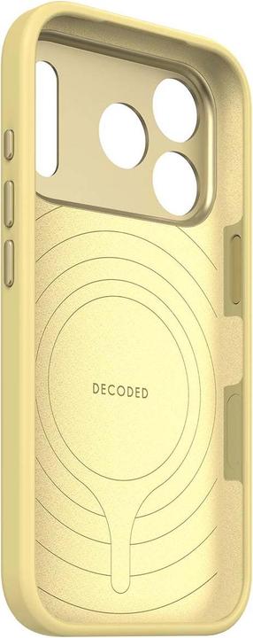 Actual product image Decoded Silicone Backcover Apple iPhone 17 Pro Yuma Yellow (Apple iPhone 17 Pro)