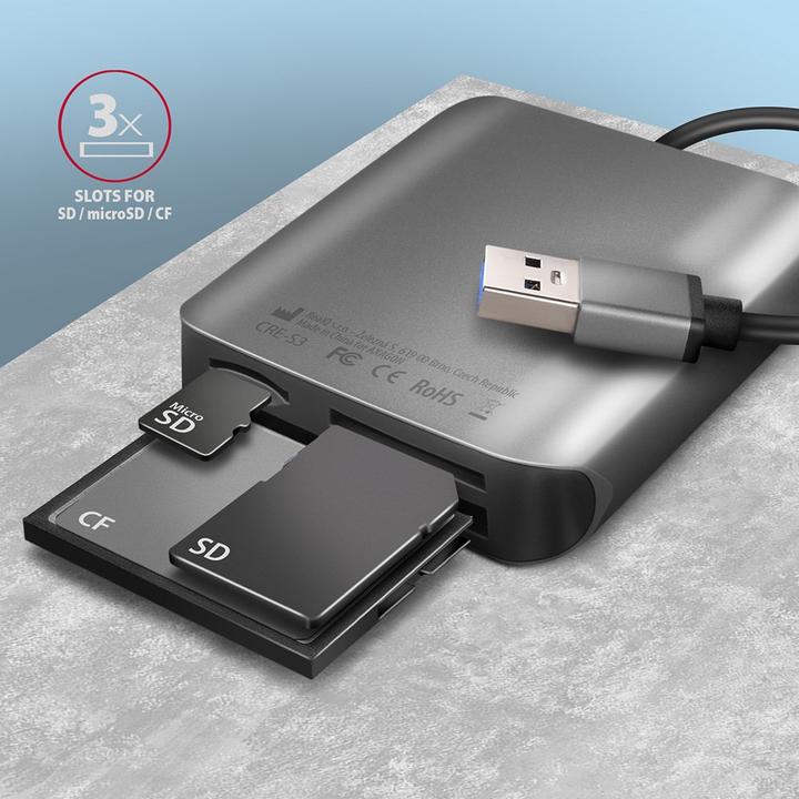 Actual product image Axagon CRE-S3 (USB 3.0 standard-A plug)