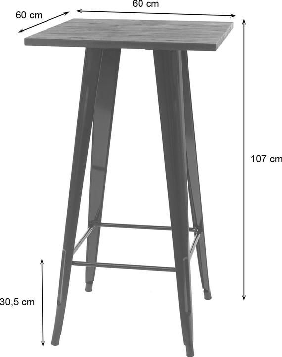 Produktbild MCW A73-Tisch-Set (117 x 60 x 117 cm)