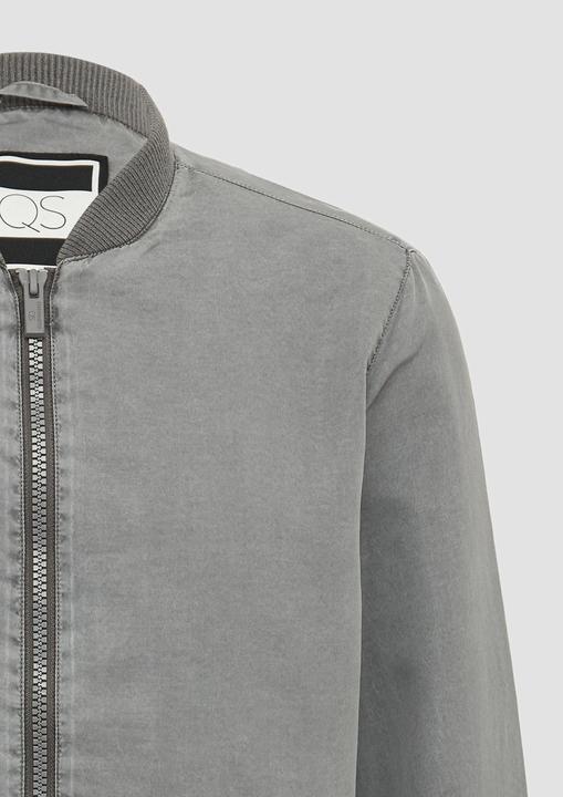Actual product image S.Oliver Outdoor-Jacke Gewaschene Bomberjacke mit Rippbündchen (M)