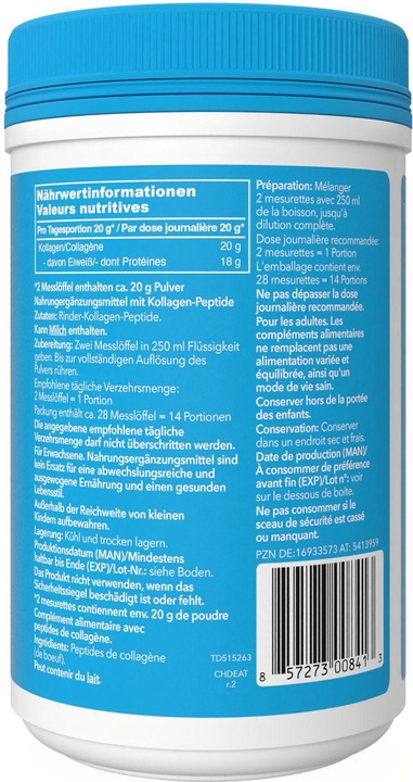 Valori nutrizionali e ingredienti Vital Proteins Peptidi di Collagene (1 Pezzo/i, Polvere, 284 g)