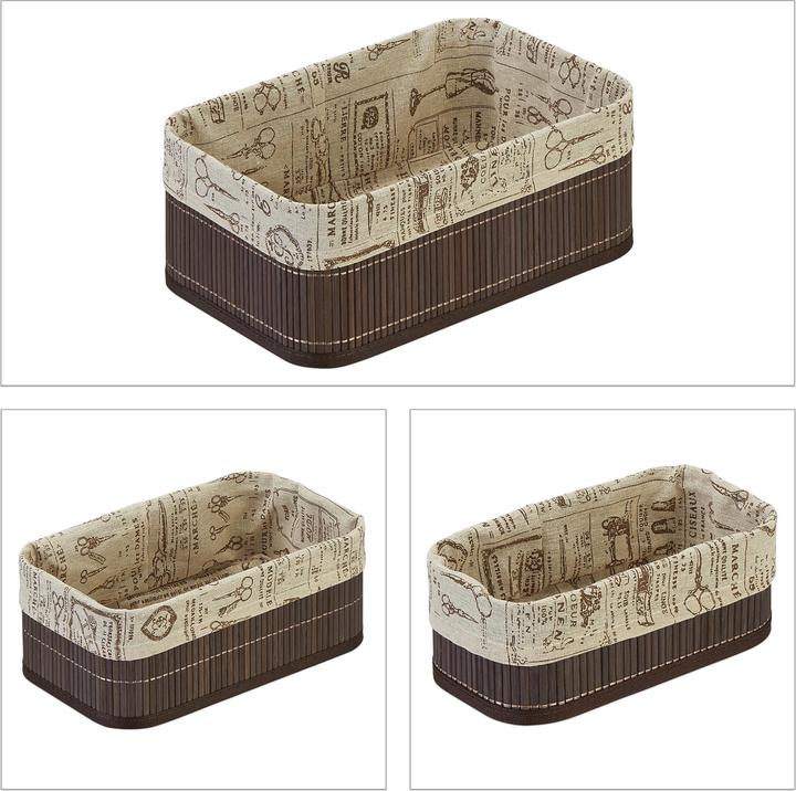 Actual product image Relaxdays storage basket (30 cm, 3x)