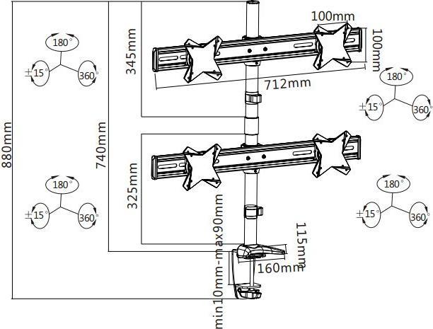 Produktbild Reflecta PLANO Desk 23-1010 Q (Tisch, 22.99", 8 kg)
